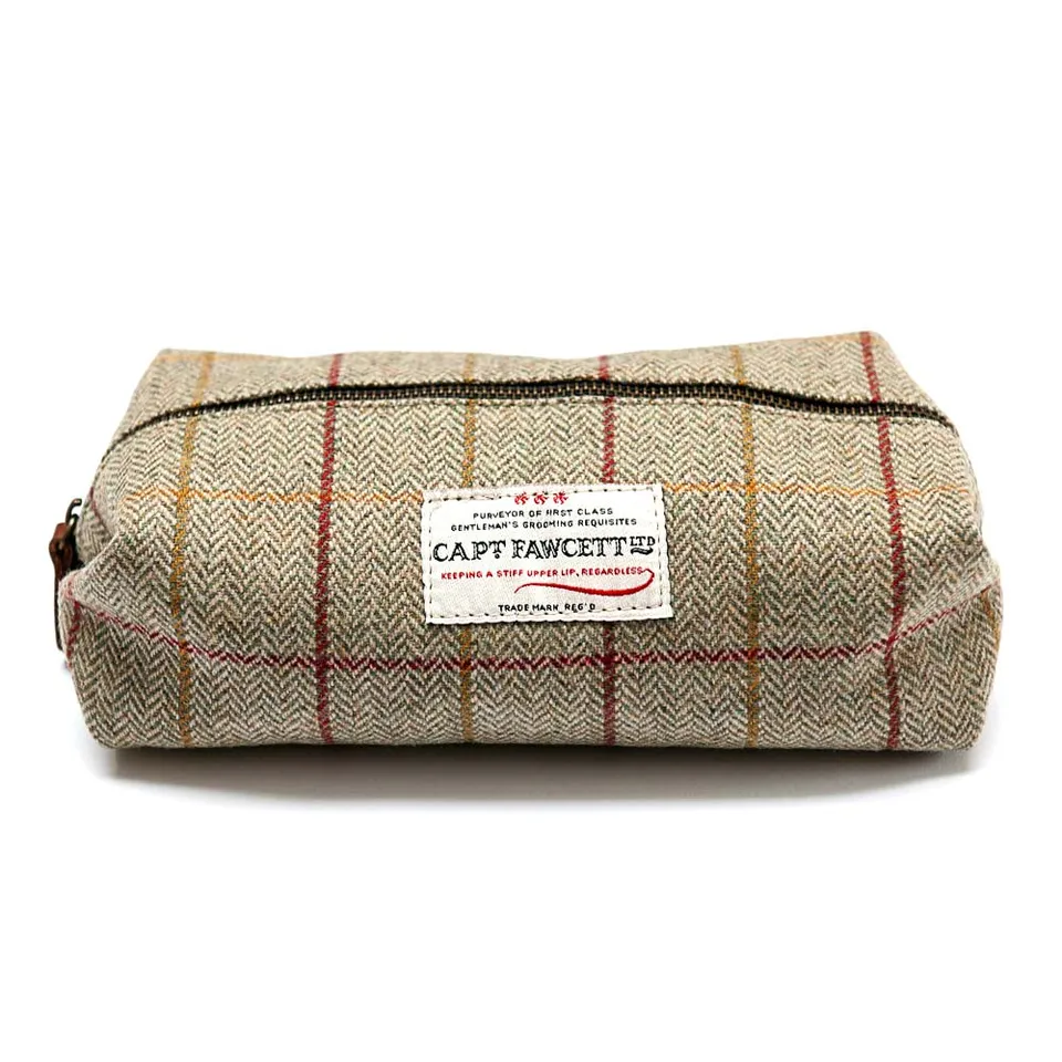 captain-fawcett-tweed-kulturbeutel-cf-318-mit-dhobi-bag-wasserabweisend image 1