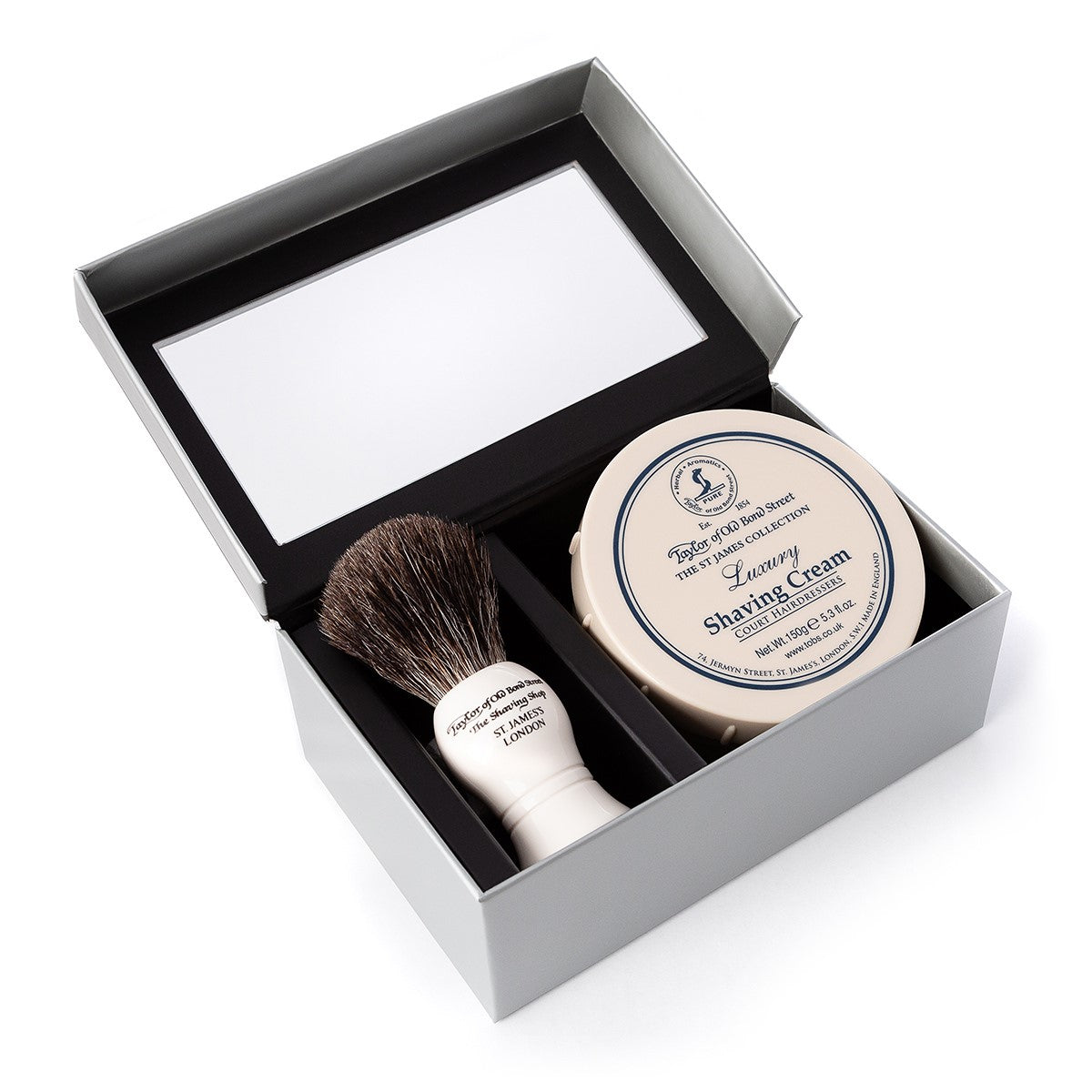 taylor-st-james-rasierset-dachshaar-pinsel-creme-150g-citrus image 2
