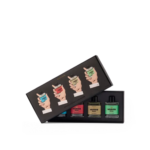 musgo-real-classic-scent-hands-up-mini-eau-de-toilette-geschenkset-mit-4-x-40-ml image 1