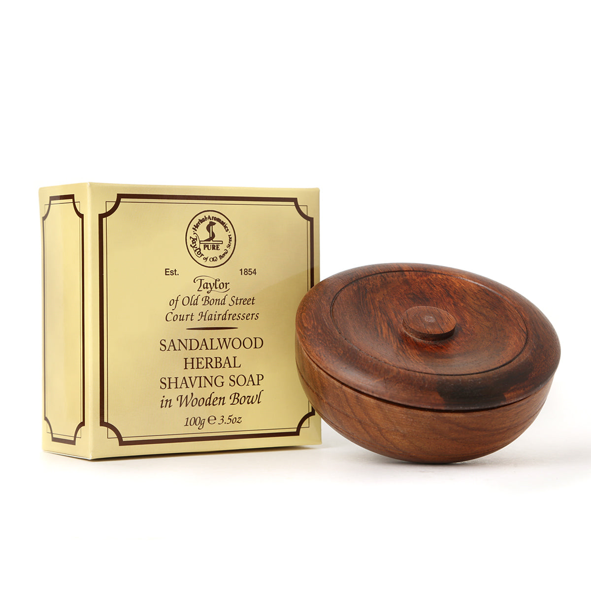taylor-of-old-bond-street-sandalwood-rasierseife-holzschale-100g image 2